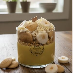 Banana Pudding Dessert Candle